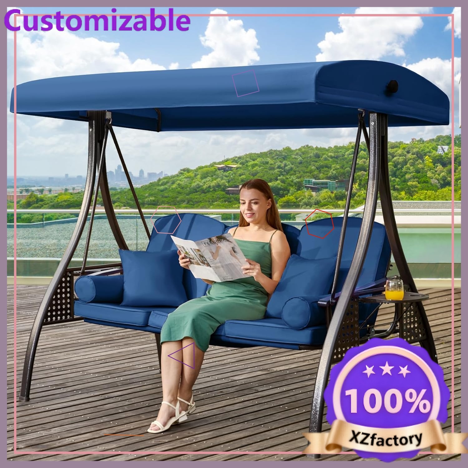 Outdoor Furniture Factory - Fabrycznie Nowe Huśtawki Ogrodowe 3 w