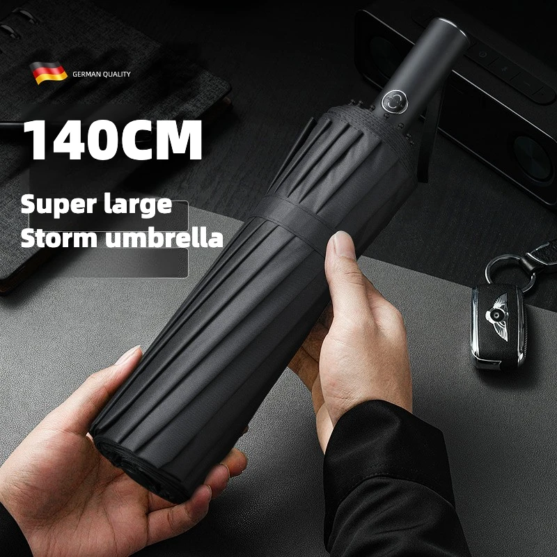 Parasol Umbrella Large - Super duży 140CM automatyczny składany parasol