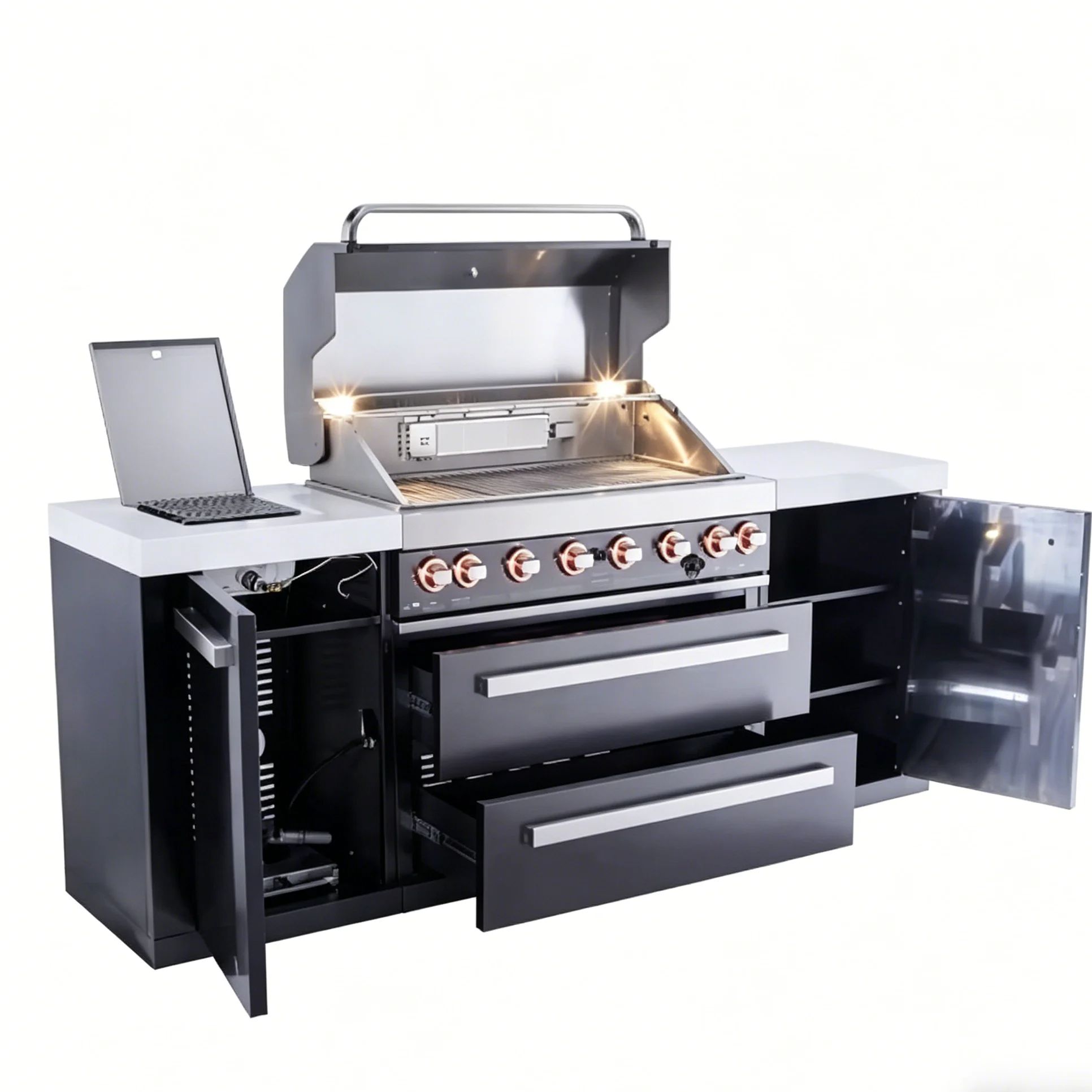 Outdoor Furniture Factory - Sprzedaż bezpośrednio z fabryki: Czarny grill