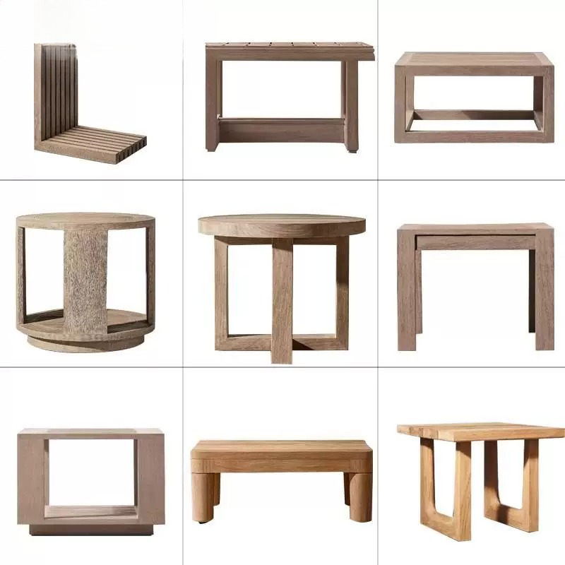 Outdoor Furniture Hotel - Stolik kawowy z litego drewna do