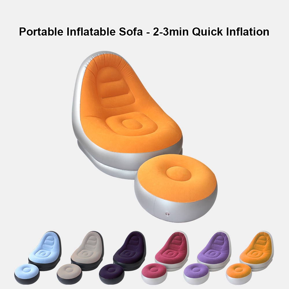 Outdoor Furniture Nearby - Przenośny, wielokolorowy, dmuchany zestaw sof z