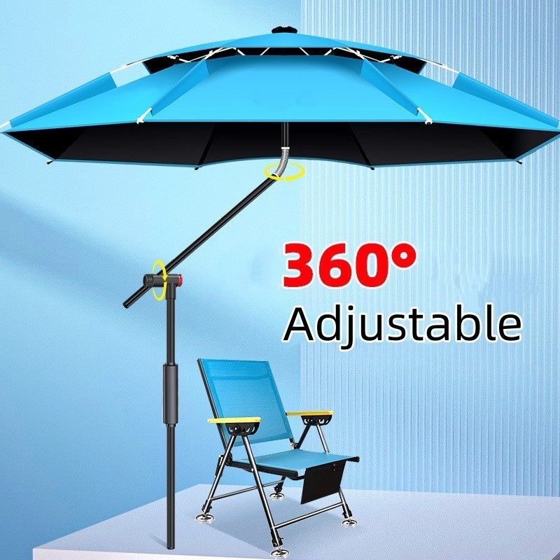 Parasol Umbrella Large - 2.0-2.6M Niebieski parasol wędkarski Parasol przeciwsłoneczny