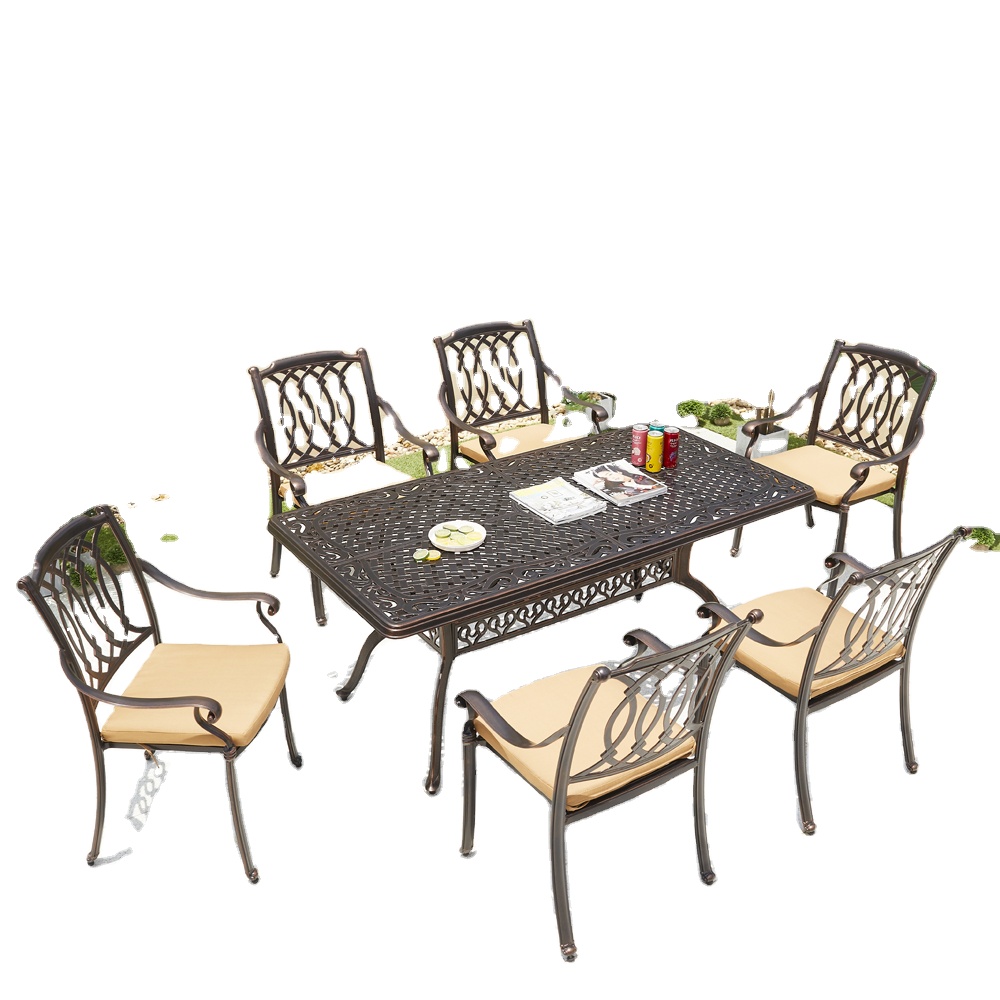 Outdoor Furniture From China - Nowoczesny zestaw mebli ogrodowych z odlewanego