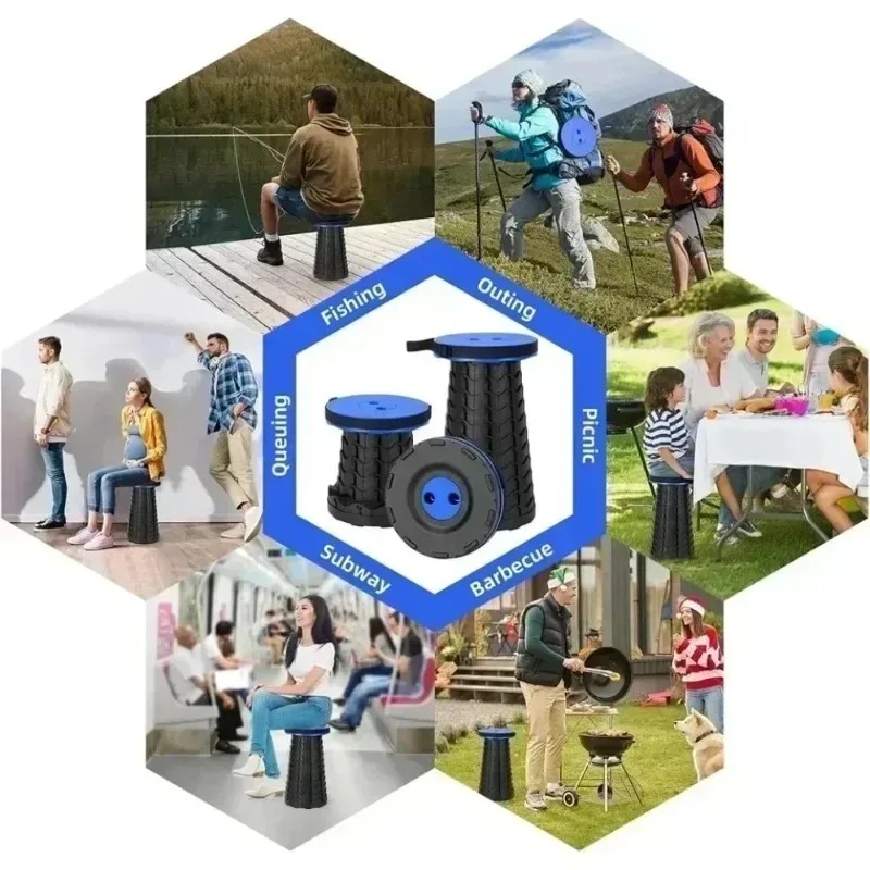 Outdoor Furniture Diy Plans - Lekki, przenośny, składany stołek z regulowanym