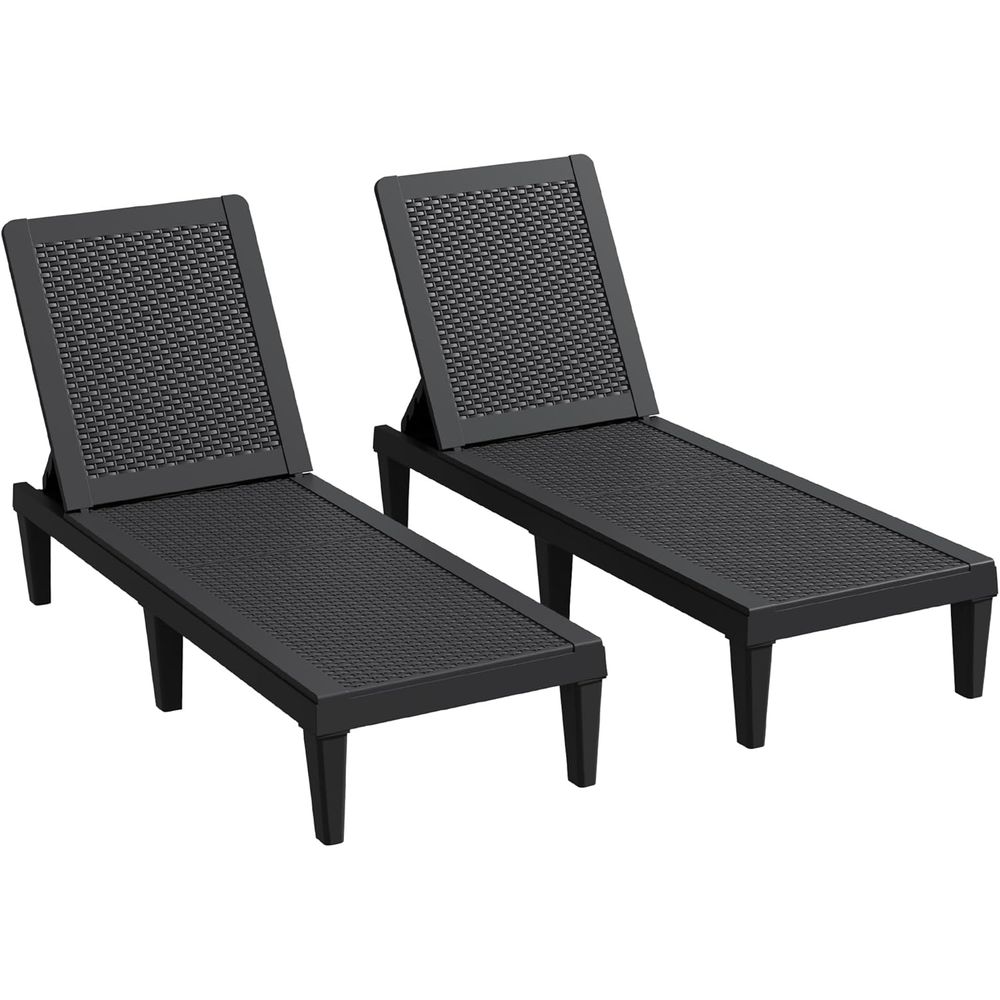 Zestaw 2 krzeseł z 5-pozycyjny – Deck Chair Lounger recenzja i cena