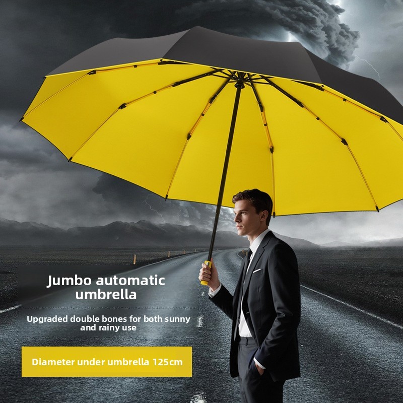 Parasol męski 125 cm, potrójni – Parasol Umbrella Large recenzja i cena