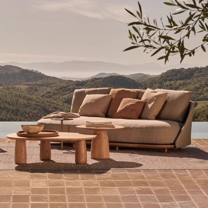 Nordycka sofa z teaku do użytk – Outdoor Furniture Hotel recenzja i cena