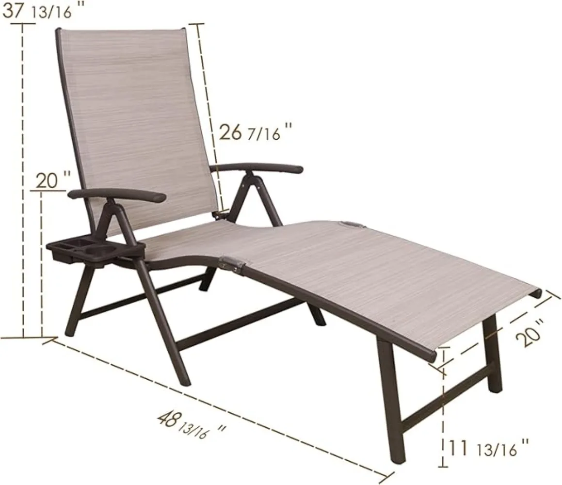 Aluminiowe krzesło rozkładane, – Deck Chair Lounger recenzja i cena