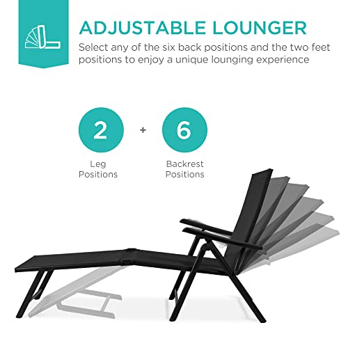 Zestaw 2 leżaków ogrodowych z  – Deck Chair Lounger recenzja i cena