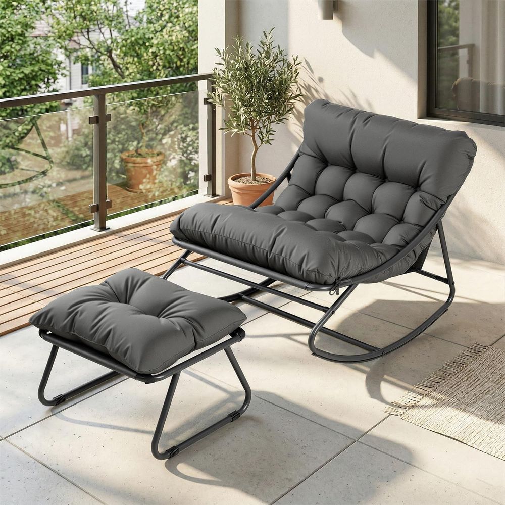Duży fotel bujany Papasan z po – Outdoor Furniture Without Cushions recenzja i cena