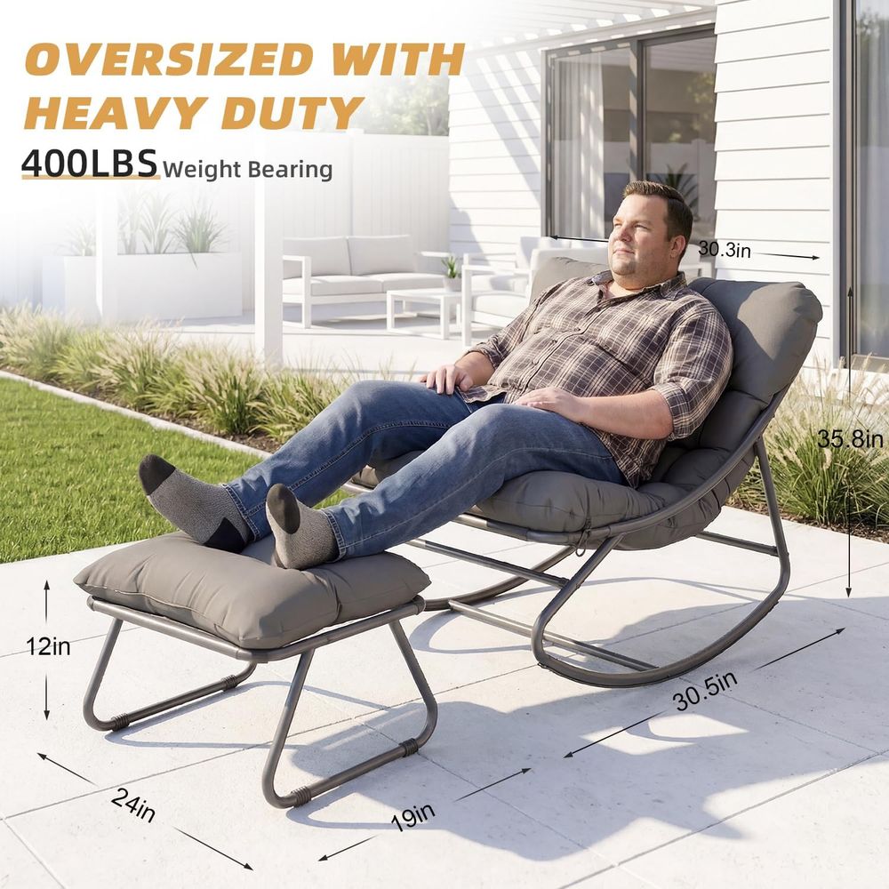 Duży fotel bujany Papasan z po – Outdoor Furniture Without Cushions recenzja i cena