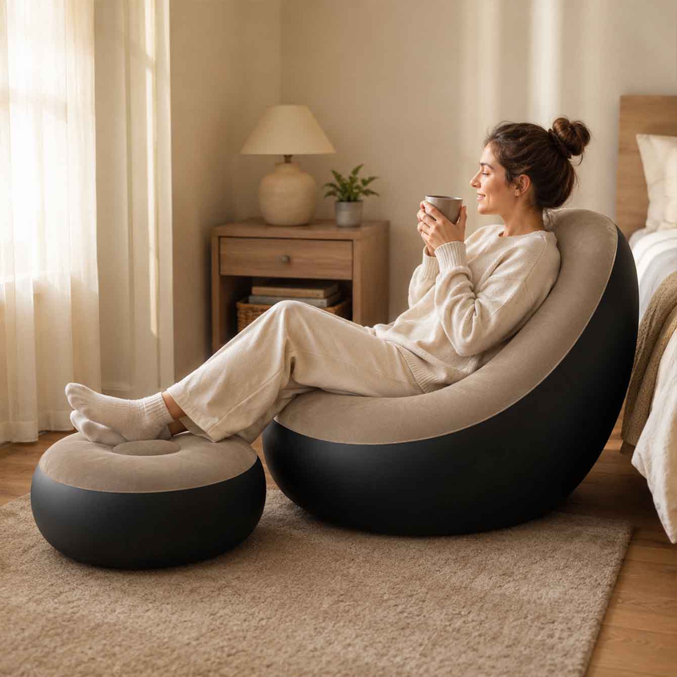 Nadmuchiwane krzesło dla doros – Outdoor Furniture Nearby recenzja i cena