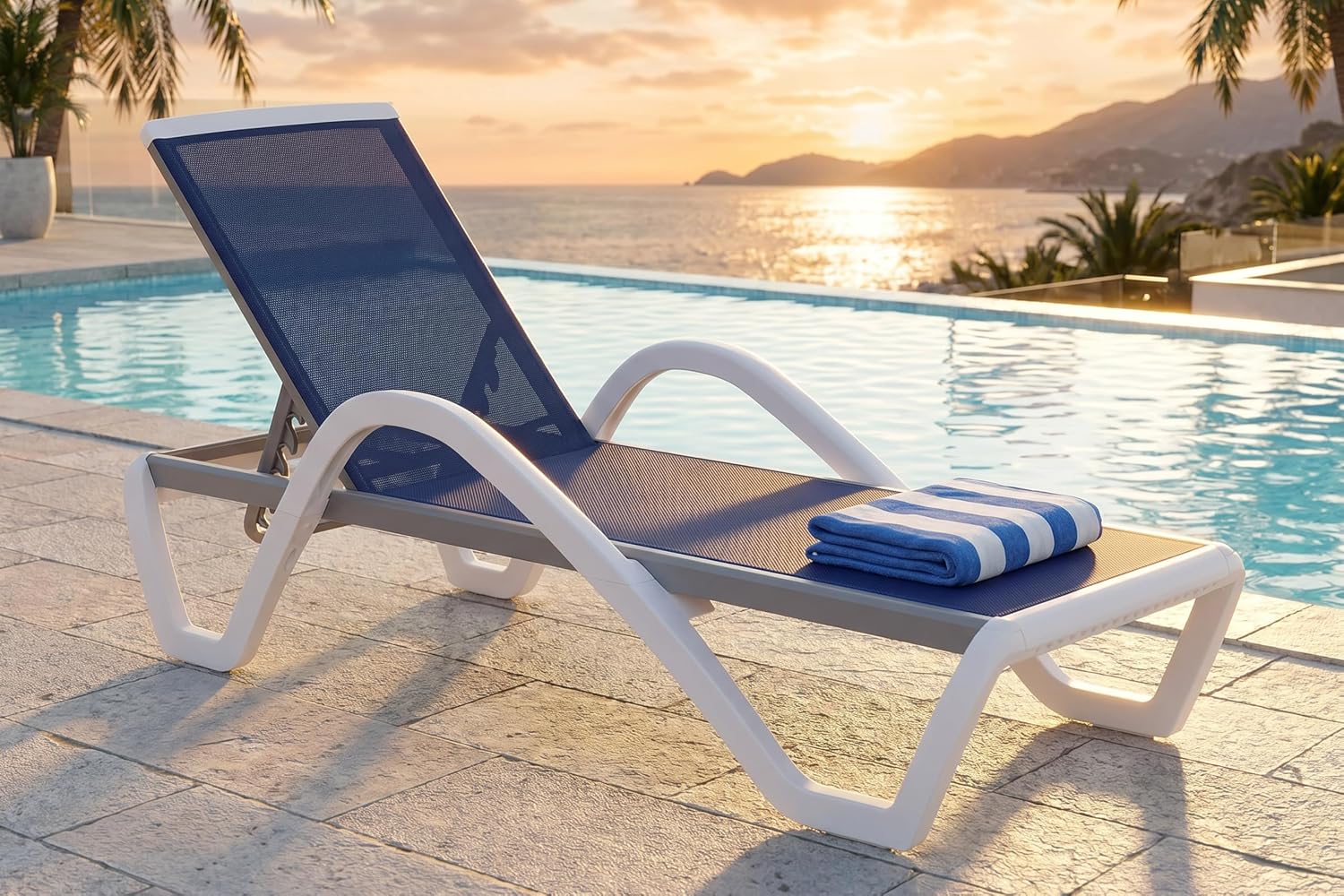 Aluminiowy zestaw leżaków (3 s – Deck Chair Lounger recenzja i cena