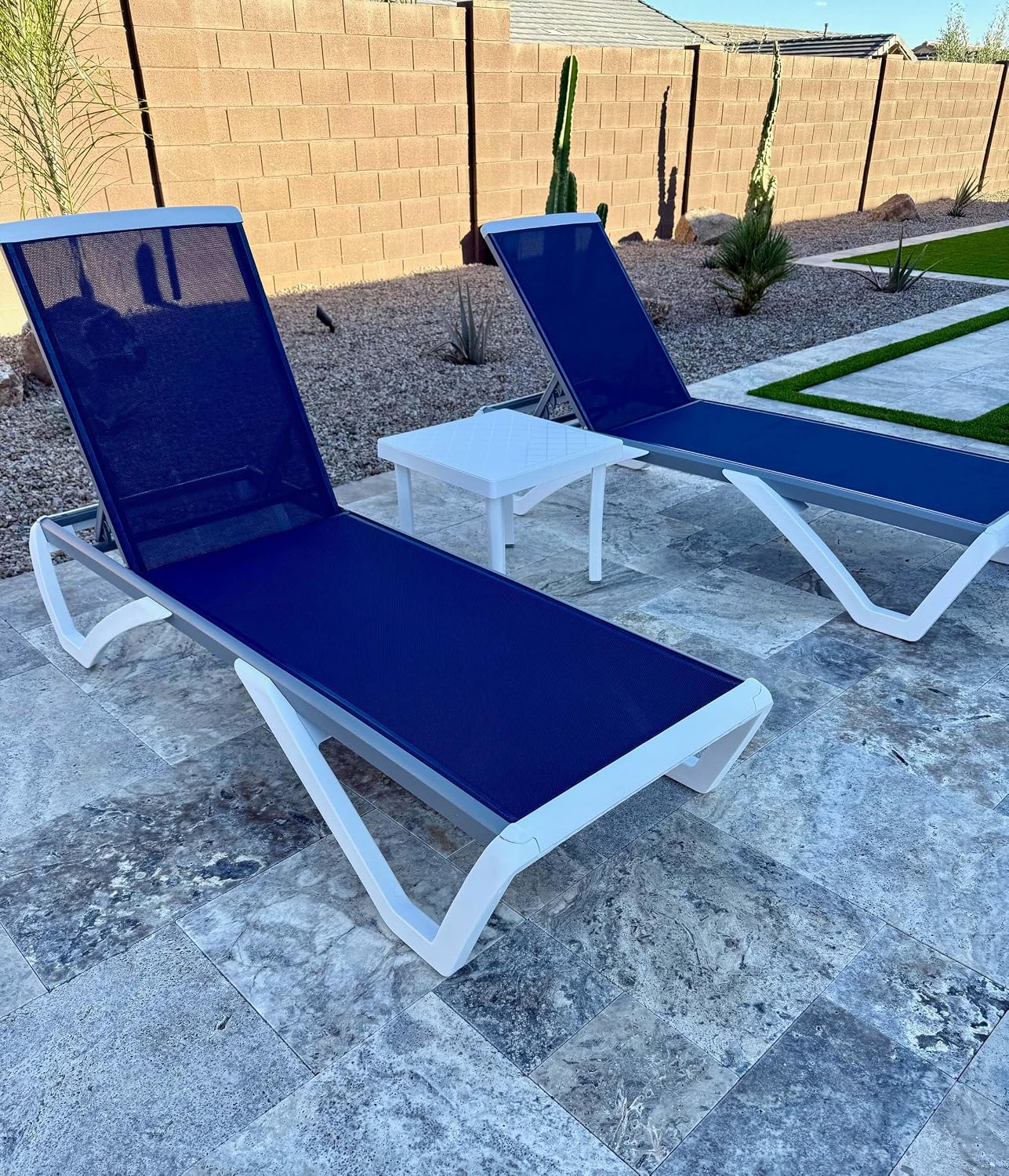 Aluminiowy zestaw leżaków (3 s – Deck Chair Lounger recenzja i cena