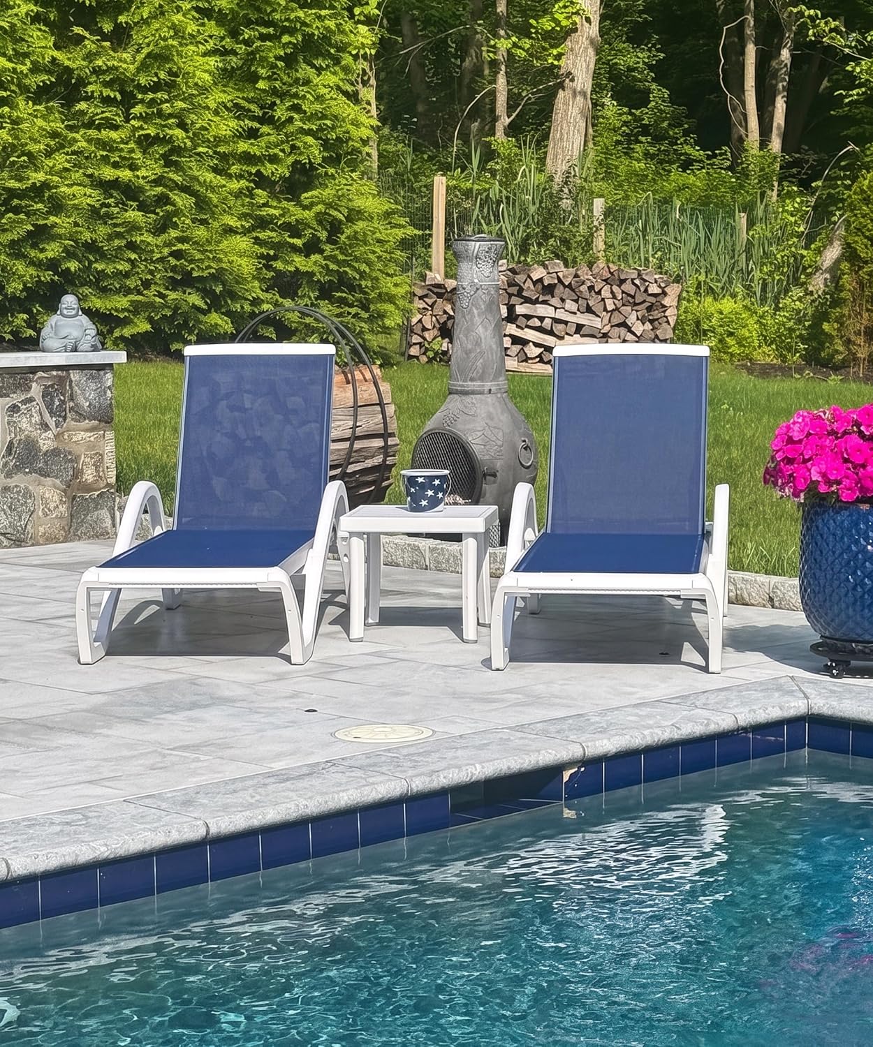 Aluminiowy zestaw leżaków (3 s – Deck Chair Lounger recenzja i cena