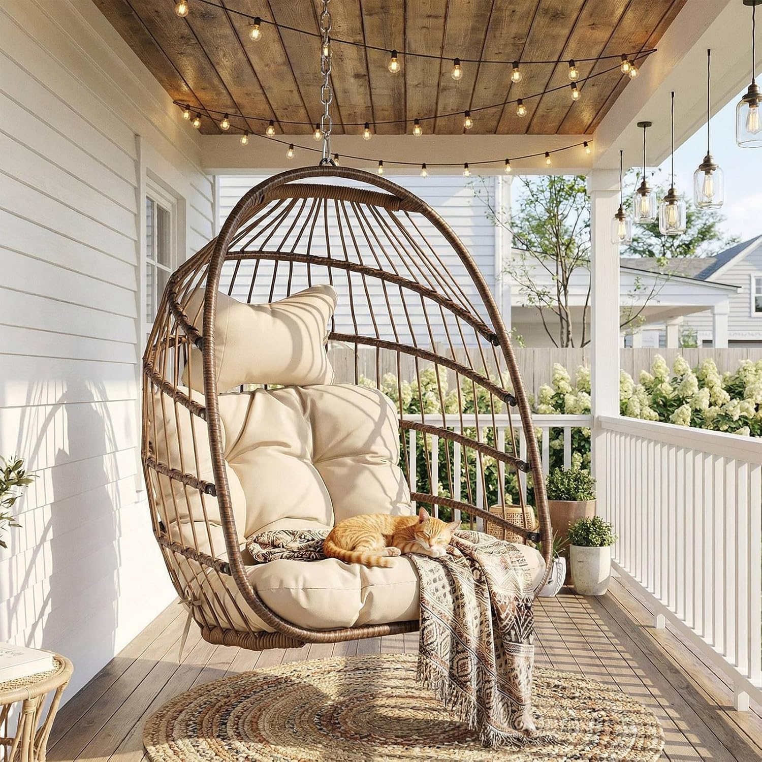 Wiszące krzesło jajko na zewną – Outdoor Furniture Without Cushions recenzja i cena