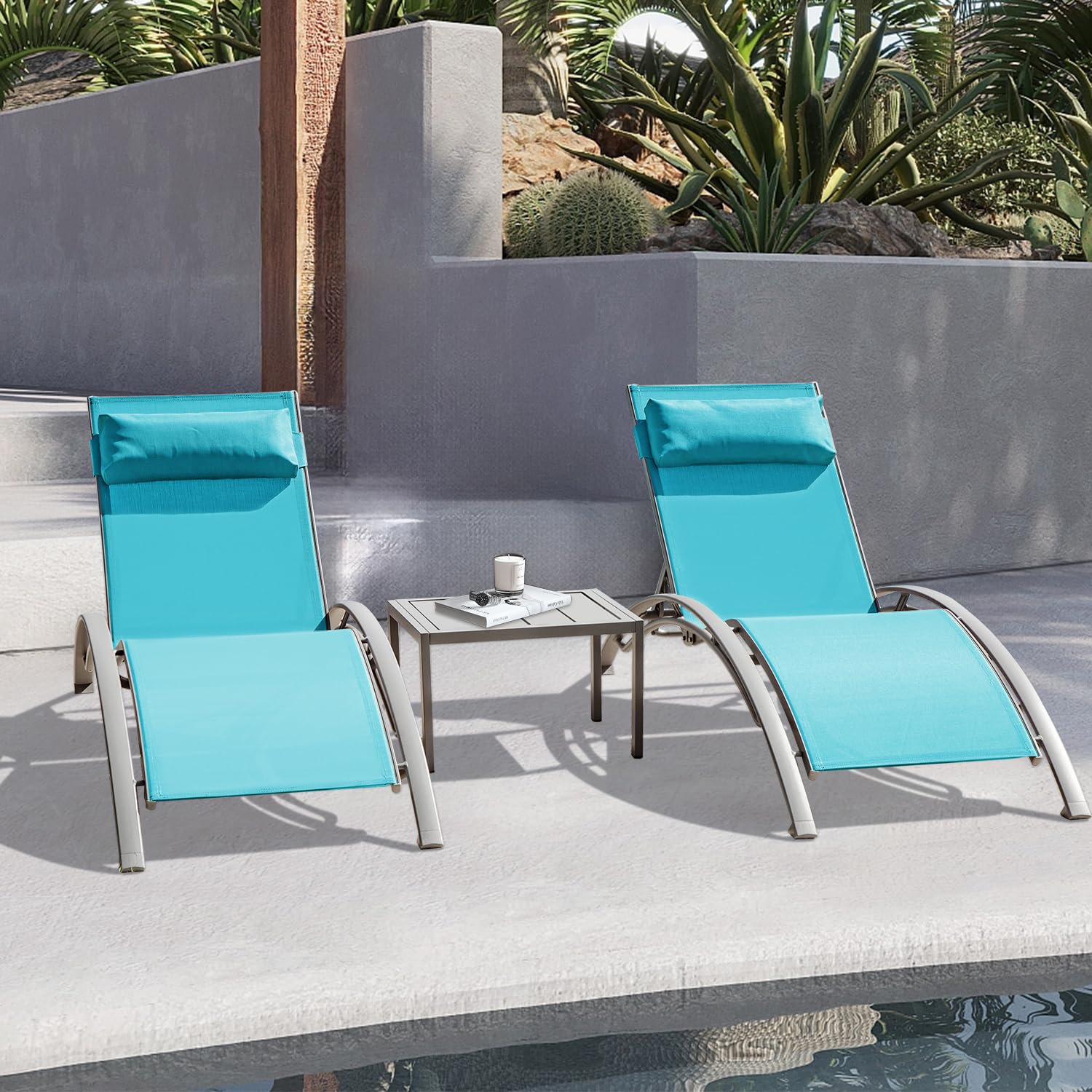 Regulowany aluminiowy zestaw l – Deck Chair Lounger recenzja i cena