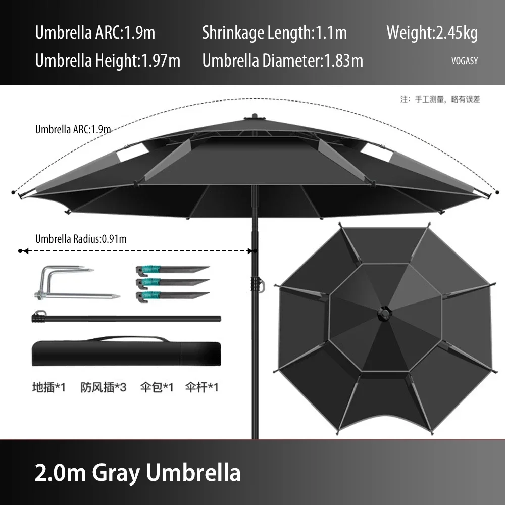 1 szt. Dwupoziomowy Składany D – Parasol Umbrella Large recenzja i cena