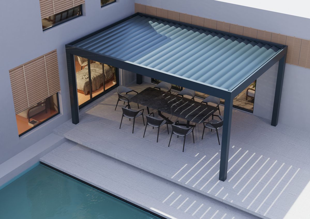 Niedrogi, prostokątny altan z  – Outdoor Furniture Aluminium recenzja i cena