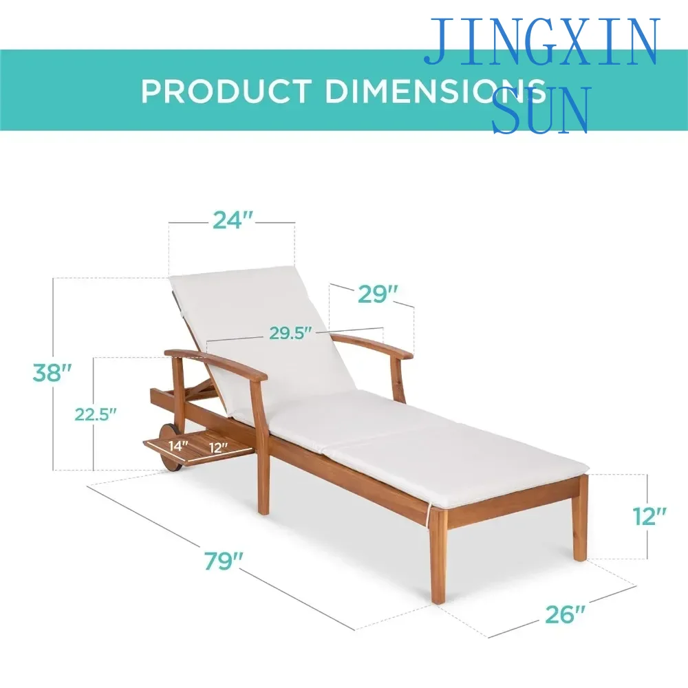 Leżak z drewna akacjowego 79x2 – Outdoor Furniture Without Cushions recenzja i cena